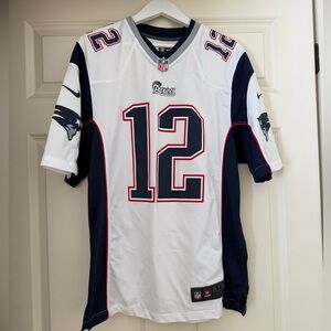 ❤️100% authentic Tom Brady New England Patriots Nike Game Jersey